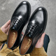 Tired children UK01 British last German Wanhame calf leather Italian V sole Commuter wedding shoes glossy derby shoes German red brown calf F1349+ English bean sole E last 41
