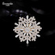 Eternelle French Snowflake Series Simple Versatile Brooch Temperament Jacket Pin Cardigan Button High-end Corsage Silver