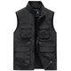 JP Men's Vest Multi-Pocket Working Photography Fishing Quick Dry Casual Vest 718 Gray XL (suitable for 140 Jin [Jin equals 0.5 kg]-155 Jin [Jin equals 0.5 kg])