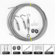 Bingyu 304 stainless steel plastic coated 4mm steel wire rope BH-620 13m steel wire rope + accessories set Jingcang