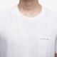 Jinba Men's Clothing 2025 Spring and Summer New Men's Round Neck Thin Business Casual Short Sleeve Texture White T-Sleeve BTCE1342 White S (165)