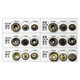 Sijie Down-Jacke Knöpfe, Mutterknöpfe, 17 mm Kupferquad-Knöpfe, Jeanskleidung, Jacke, Schnappknöpfe, versteckte Metallknöpfe, vielseitige Knöpfe, TGT19 6 Sätze: Kombiniert mit doppelseitiger 831