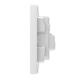 ABB switch socket panel 86 10A oblique five -hole misplaced binary socket Yingzhi series white