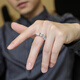 Chinese gold fortune-turning silver ring men's turnable closed tail ring boy's birthday gift for boyfriend and husband anniversary fortune-telling ring No. 20 - Jingsuda