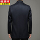 Hengyuanxiang (hengyuanxiang) traje de lana de alta gama abrigo de lana para hombres abrigo de longitud media para otoño e invierno traje casual de lana traje individual superior gris 822 longitud media sin aberturas 5XL 200