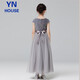 Yinuofang vestido de niña falda larga para niños del 1 de junio de junio flower girl flower anfitrión de piano de rendimiento