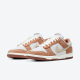Nike Nike Dunk Low White Brown Wheat Color Low Top Casual Board Zapatos DD1390-100 40.5
