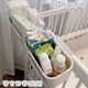 
Bedside basket baby bedside diaper diaper storage box bed fence storage bag crib storage bag cost-effective: [Gray] 1 pack [Mom] many uses/time and worry-free