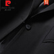 Pierre Cardin blazer women's 2025 new spring and autumn Korean version slim mid-length black professional temperament suit top black 3XL 133-145Jin Jin is equal to about 0.5 kg