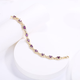 GEM STONE KING bracelet for women 925 silver 8.55 carats set with colored gemstones simple and fashionable amethyst as a birthday gift for girls