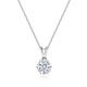 Moissan Diamond 999 Sterling Silver Necklace Women's Clavicle Summer 2024 New Pendant Birthday Gift for Girlfriend 925 Platinum
