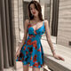 Sexy Low Cut Deep V Suspender V Vêtements de nuit à jupe de nuit