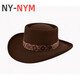 NY-NYM Four Seasons Men's Hat Sheep Felt Hat Concave Top Solid Color Sheep Felt Gentleman Hat Ribbon Decoration Wool Felt Jazz Hat Black 58cm