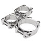 Jinchao 304 stainless steel double-headed strong hose hoop European style clamp pipe hoop pipe clamp heavy duty buckle double layer thickening 30-40mm wide 20mm