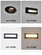 XMSJ Escalier extérieur imperméable lampe de nuit de nuit lampe murale lampe à pied lampe à pas de cinéma étanche de la lampe d'origine lampe de la lampe murale LED D693 173 * 80 mm 3W Lumière chaude toujours lumineuse