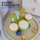 Creation Children's Rhythmus Aufklärungslehrer früh Bildung Artefakt-Drum-Spielzeug frühe Bildung Anfänger Drum Percussion Music Four Drums [Multifunktions-Puzzle-Jazz Four Drums] mit Mikrofonbatterie-Ladung Version [mit Charger + Batterie]