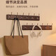 Yisijia clothes hanger, wall hanging clothes hook, clothes hook, entrance door, entrance door, rear entrance key, punch-free solid wood, light card color, 6 hooks, strong load-bearing solid wood