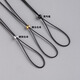 Yikai men's and women's rings, jade pendants, jade pendants, special pendant ropes, safety buckles, lanyards, hanging necks, high-end braided necklace ropes, black wax ropes 0.8mm, silver wire auspicious clouds and rosewood