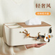 Nuo Shiman light luxury tissue box living room high-end coffee table desktop decoration ornaments multi-functional storage housewarming gift moving