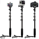YUNTENG 188 Tragbarer Selfie-Stand-Einbein-Selfie-Stick-Handhalter Handy Ständer Kamera Mobiltelefon Ständer Selfie Purple 9928 Stativ integriert