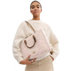 
COACH Maggie Tote Bag Men and Women's Tote Bag Briefcase Computer Bag Shoulder Bag Handbag Milk Tea Logo CY677-IMXI9
