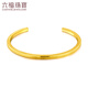 Liufu Schmuck Fuß Gold einfache Ring Offenes Goldarmband Frauenmodell -Armband Geschenk Preis F63TBGB0003 23,87 Gramm (einschließlich Arbeitskosten 716 Yuan)