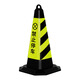 Jiuba Kaidi cone triangular cone ice cream cone barrel conical barrel rubber road cone reflective cone no parking reflective cone roadblock pier 5Jin Jin equals 0.5kg yellow and black special parking space