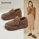Daphne plus chaussures de haricot en molleton pour les femmes confort, un pied, chaussures en coton à la mode pour porter à l'extérieur 4623607172 Couleur de chameau 36