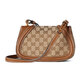 Gucci (Gucci) Bag du sac féminin Bag Blondie série mini sac d'épaule Bag féminin Nouveau sac à bandoulière 815700 Canvas d'ébène beige 815700haakg9755