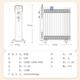 Pioneer (SINGFUN) graphene electric oil heater electric heater electric radiator household 15-piece whole house heating intelligent constant temperature low noise energy-saving drying and humidification DYT-Z21