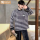 Pajama de terciopelo de coral modal para hombres Autumn and Winter Style más terciopelo engrosado Set cálido Flannel Ropa para el hogar de invierno para hombres K3892- L 100-130Jin [Jin iguala 0.5 kg]
