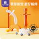 Equipped with baby teething stick soft silicone teether teether baby teether 3-12 months chewing toys transparent teething stick