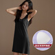 
Modal suspender nightgown for women summer pajamas with chest pad integrated medium-length vest skirt sleeveless cool and thin home clothing DMB11975 L 100-120Jin [Jin equals 0.5 kg]