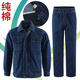 Bangguyipin pure cotton denim work clothes set for men State Grid Electrician Electric Power Double Thickened Wear-resistant Labor Protection Clothing Workwear 5010 pure cotton double layer denim suit L /170