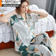Modal de mediana edad Madre Pajamás de algodón puro Summer pantalones de manga corta de verano