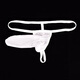 2024 New Men's Sexy Underwear Transparent Ice Ribbon T-Pants Men's T-Pants Men's See-through Sexy Underwear Red One-size-fits-all Opening
