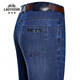 Classic Car (LAOYECHE) Jeans Men's Straight High Waist Trousers Cotton Flexible Washed Men's Pants Spring and Summer Thin Business and Casual Men's Clothing AB3886 Light Blue 30