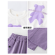 Yoyo one new girl suit fashionable and fashionable spring and autumn children's sports clothes girls sweatshirt big children spring 4882 white + 15063 purple 140cm