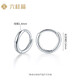 Liuguifu Jewelry PT950 platinum earrings elegant platinum halo earrings for women EE0069 0.95g