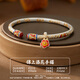 Shunqing Yinlou pure silver 9999 icing on the cake bracelet. Versatile national trend new Chinese style gold tracing technique. Give your girlfriend a holiday gift. icing on the cake bracelet about 25 grams.