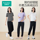 Pantalones de maternidad de la era del algodón completo con soporte del vientre de algodón cuatro temporadas de embarazo desgaste leggings casuales atuendo de maternidad 160