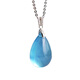 Taijufu natural aquamarine pendant for women, high quality blue crystal pendant for girlfriend birthday gift with rope 1