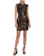 Trina Turk Women's Priceless Gold Plated Floral Jacquard Dress Multi 8