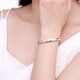 Yuan Shengfu's new PT950 high-quality fixed mouth gourd platinum bracelet, women's fashionable platinum bracelet, 15.30g, ring 58mm