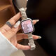 Métal irrégulier iwatchs8 / s9 watch Apple watch Applewatch9 STRAP SECTIVE BOTTERFLY SEURFLY HOMMES ET FEMMES IRRÉGULAIRE (Bouton est argent) Apple Iwatch Nouveau S841mm