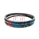 XMSJ McGaudi Triangle Belt Belt SPA1250 SPA1257 SPA1272 SPA1282 SPA1295 LW PINK MCGAUDI SPA967 LW