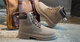 Light fairy women's labor protection shoes for steel bag heads, anti-smashing and anti-puncture thick-soled spring and summer women's lightweight high-top safety shoes for work elegant gray (not including steel bag heads) 36