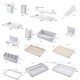 Runde Loch -Loch -Plattenzubehör 3 cm Lochabstand Wand Hanging Rack Teile anzeigen Dekorative Haken -Aufbewahrungsbox Clip 9926 Long Board 33*51