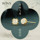 The only (Winy) Hetian jade silver earrings are a birthday gift for best friends, wives and mothers. Girls show their temperament, niche and high-end earrings.