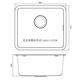 KOHLER K-3884T-S-NAC-NA Prolo single-trough table double-use kitchen basin K-3884-C-NA sewer pipe water pipe 50)